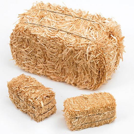 Mini Hay Bales - 10 inch miniature straw bales