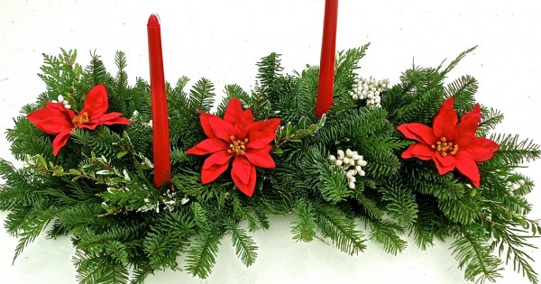 Poinsettia Centerpieces | Poinsettia Decorations